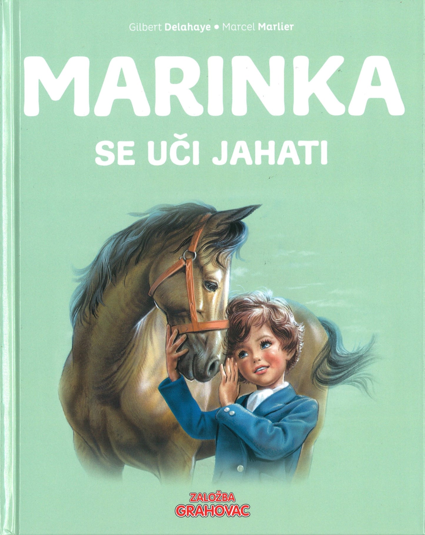 Marinka se uči jahati