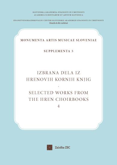 Izbrana dela iz Hrenovih kornih knjig, 4. zvezek