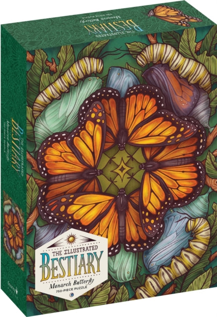 Illustrated Bestiary Puzzle: Monarch Butterfly (750 pieces)