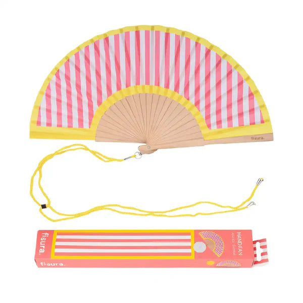 Pahljača Fisura, Yellow and Pink Strips