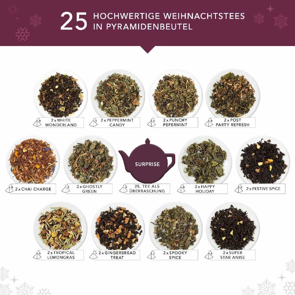 Čaj Adventni koledar, Night blue