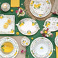 Servirni krožnik Fleurs et Citrons, 36x24 cm