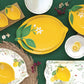 Set treh posodic na lesenem podstavku, Fleurs et Citrons