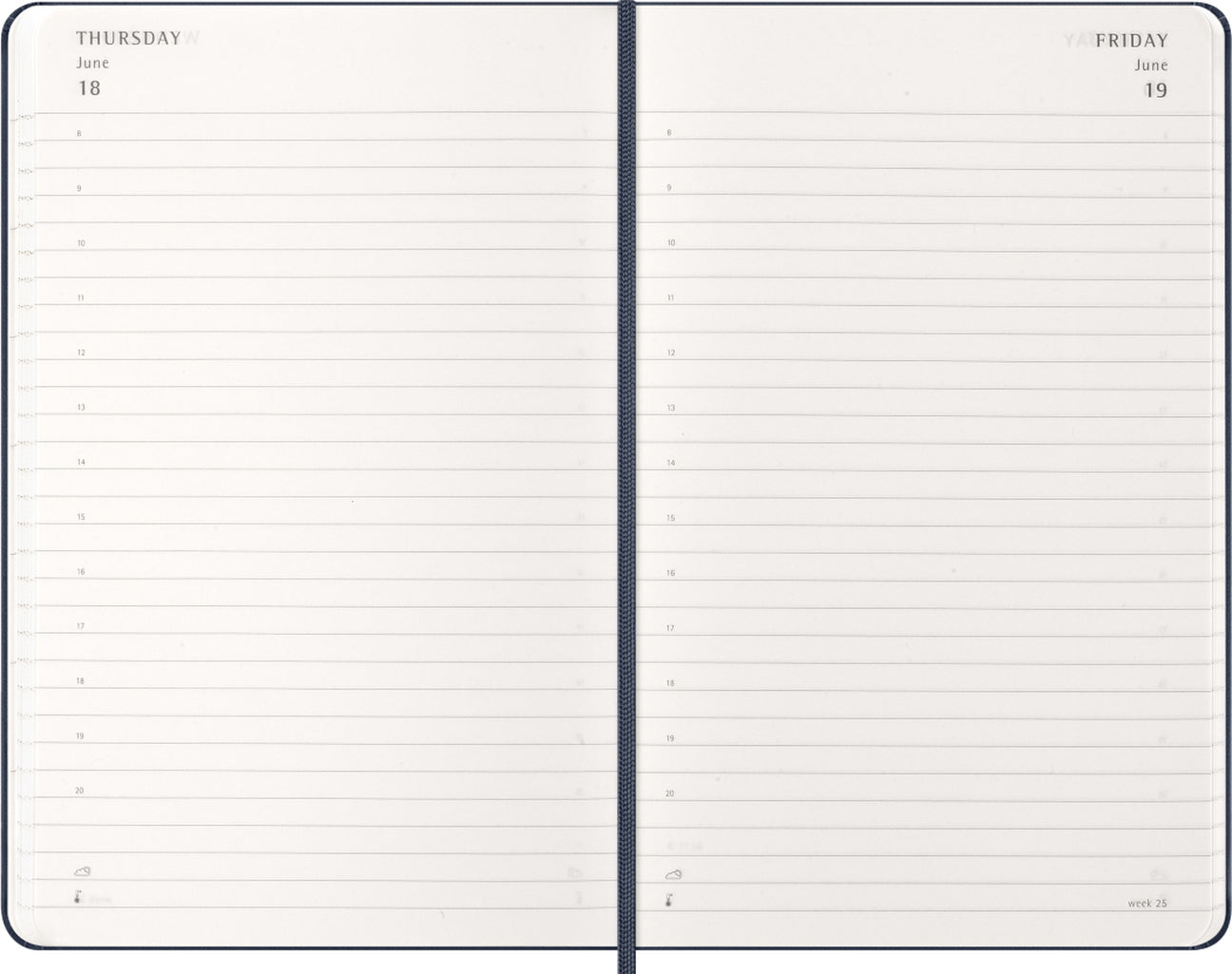 Planer Moleskine 2026, 12-mesečni, large, dnevni, trde platnice, črn