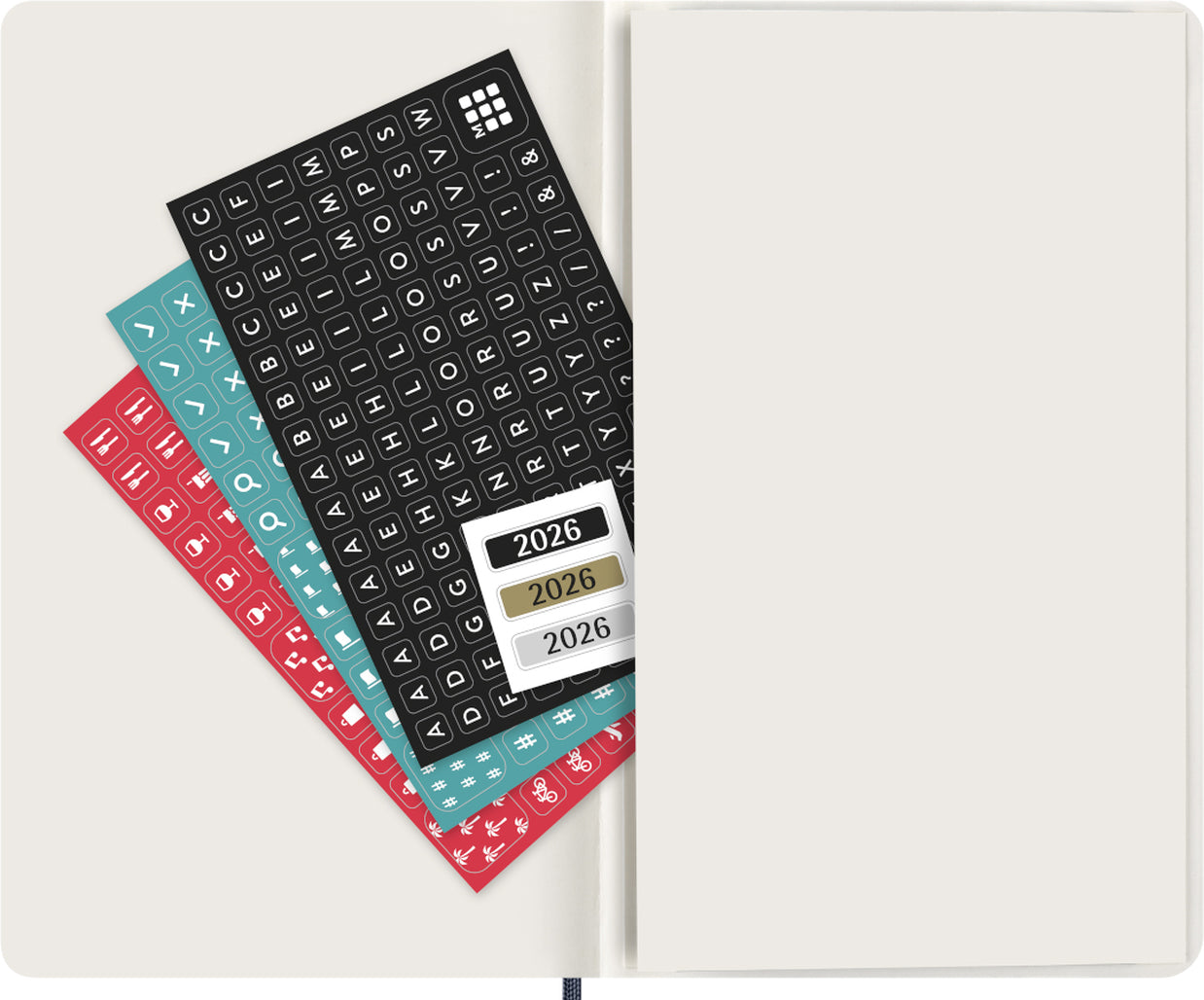 Planer Moleskine 2026, 12-mesečni, large, dnevni, mehke platnice, rdeč