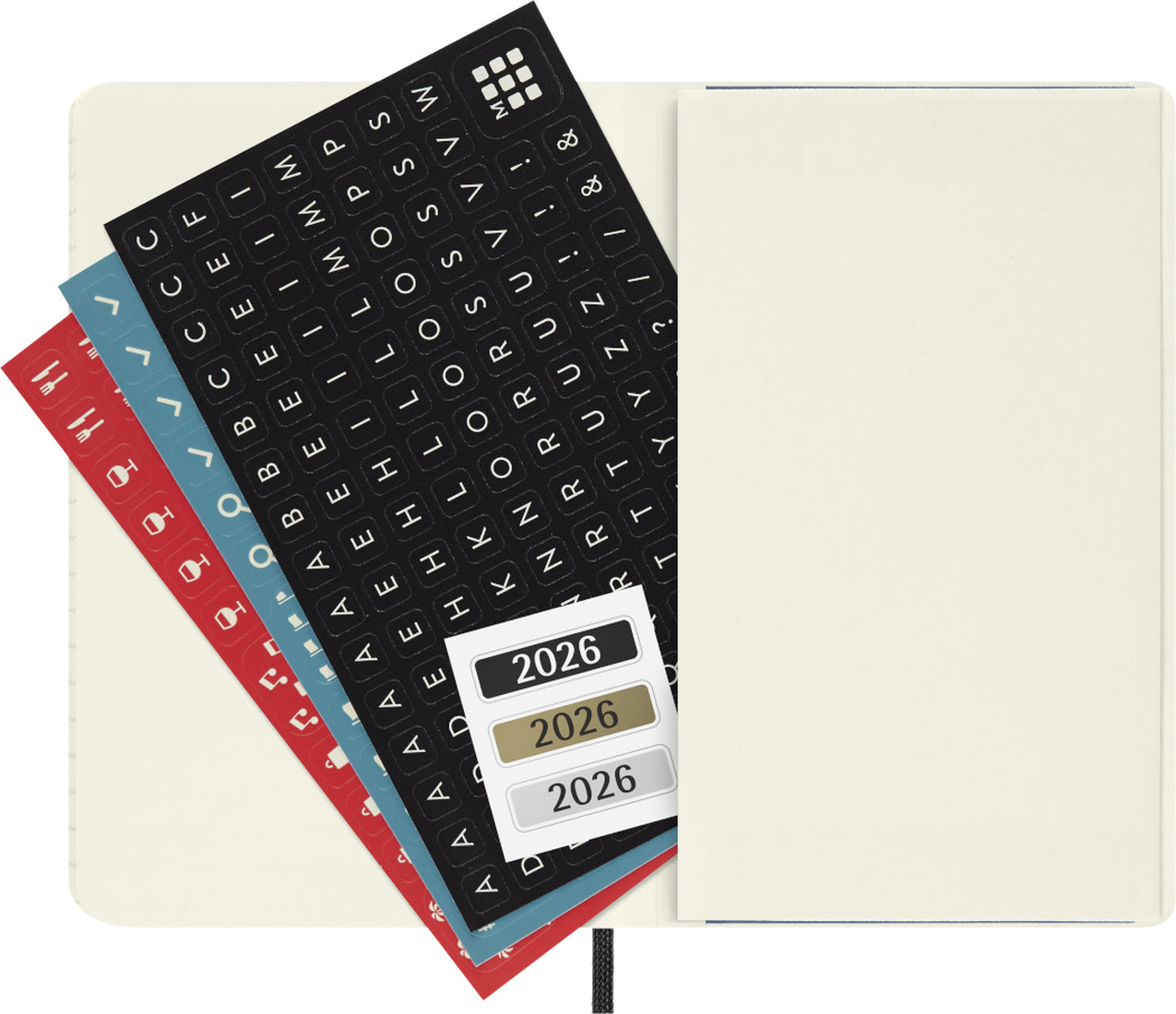 Planer Moleskine 2026, 12-mesečni, pocket, dnevni, mehke platnice, rdeč