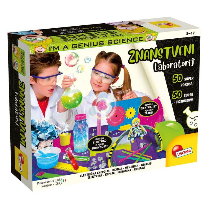 Igra, Lisciani I'm a Genius znanstveni laboratorij, 50 poskusov