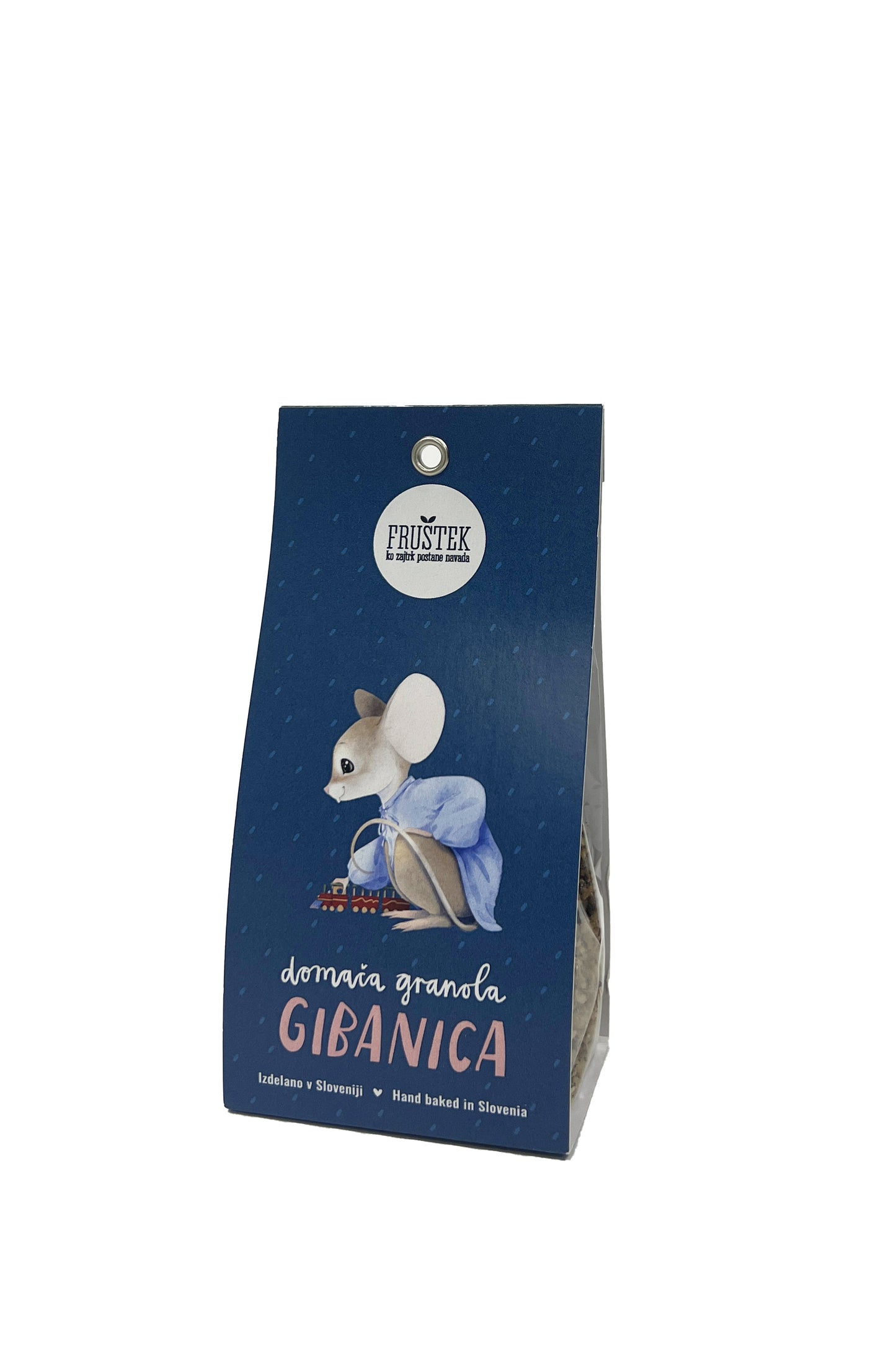 Granola mini GIBANICA, Mišek z vlakcem, Fruštek 80g