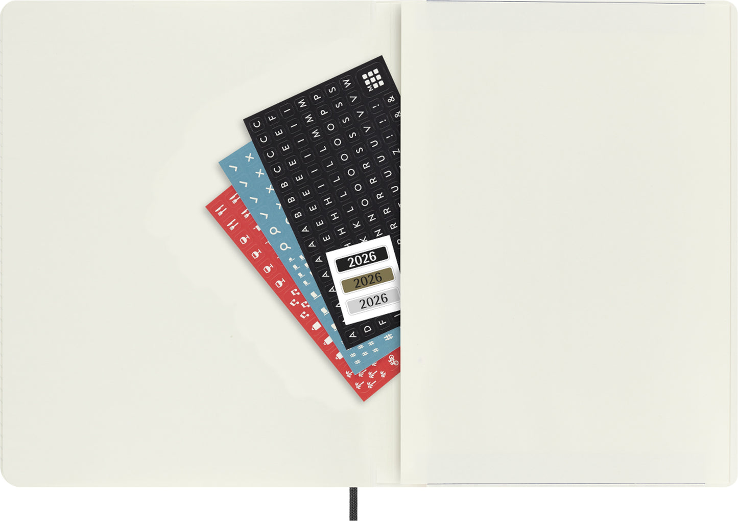 Planer Moleskine 2026, 12-mesečni, XL, tedenski, mehke platnice, črn