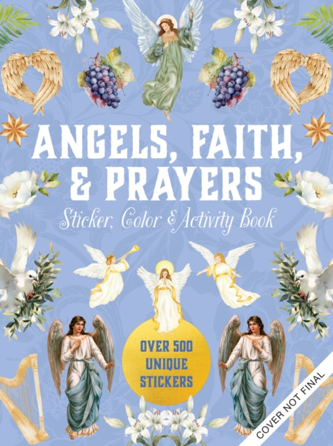 Angels, Faith & Prayers Sticker, Color & Activity Book