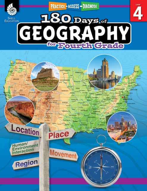 180 Days™: Geography for Fourth Grade