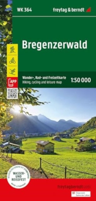 Bregenzerwald Hiking, cycling & Leisure Map