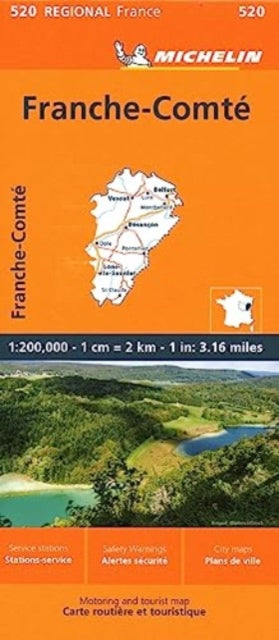 Franche-Comte - Michelin Regional Map 520