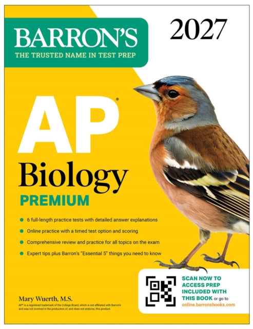 AP Biology Premium, 2027: Prep Book with 6 Practice Tests + Comprehensive Review + Online Practice (Barron's AP Prep)