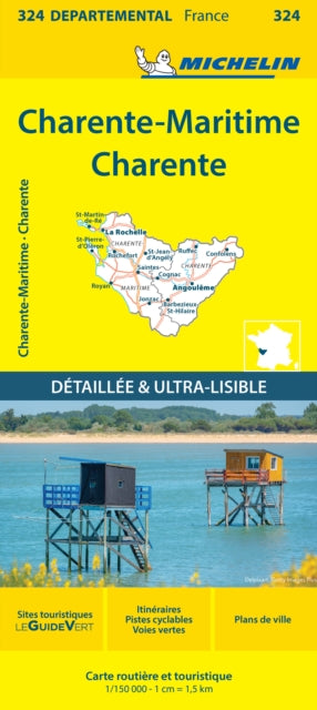 Charente-Maritime Charente - Michelin Local Map 324