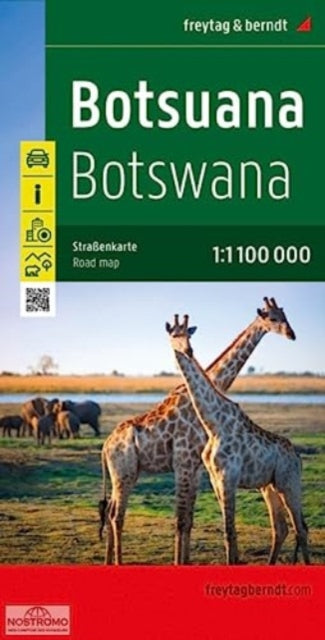 Botswana, road map 1:1,100,000