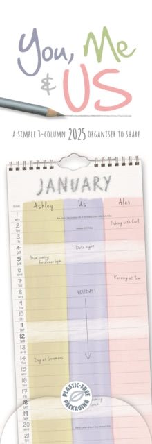 You, Me and Us Planner Slim Calendar 2025