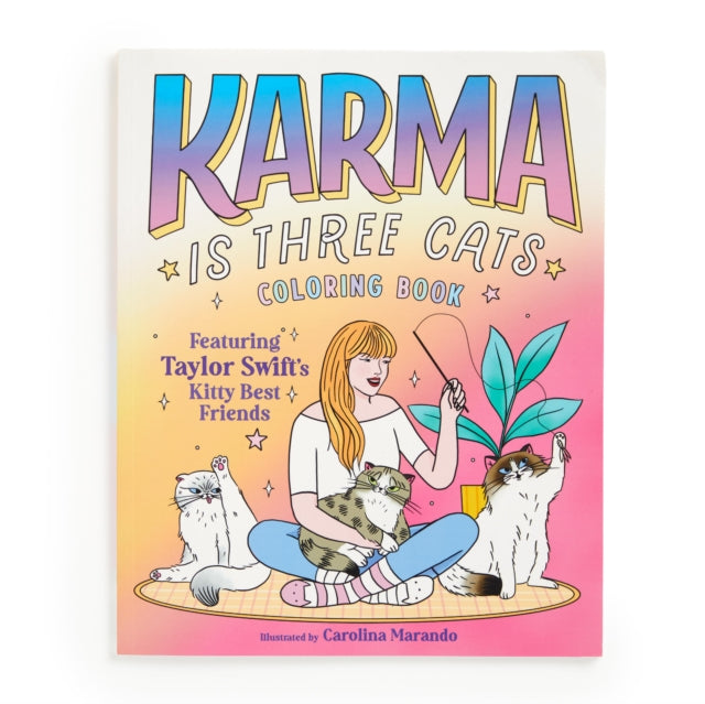 Karma is Three Cats Coloring Book