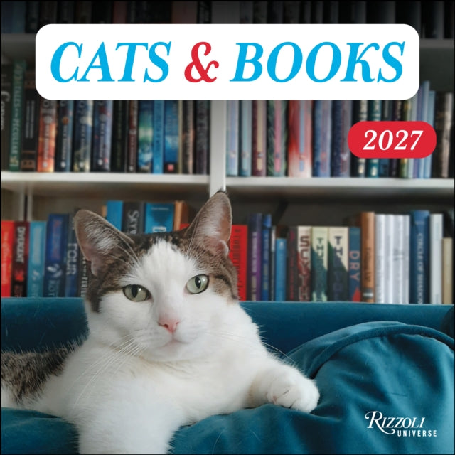Cats & Books 2027 Wall Calendar