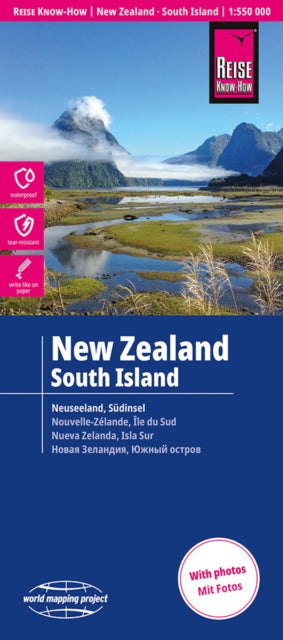 New Zealand, South Island Map