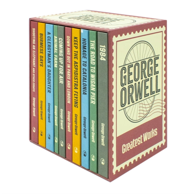 Greatest Works Of George Orwell 10 Books Hardback Collection