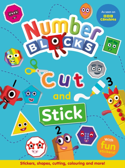 Numberblocks Cut and Stick book