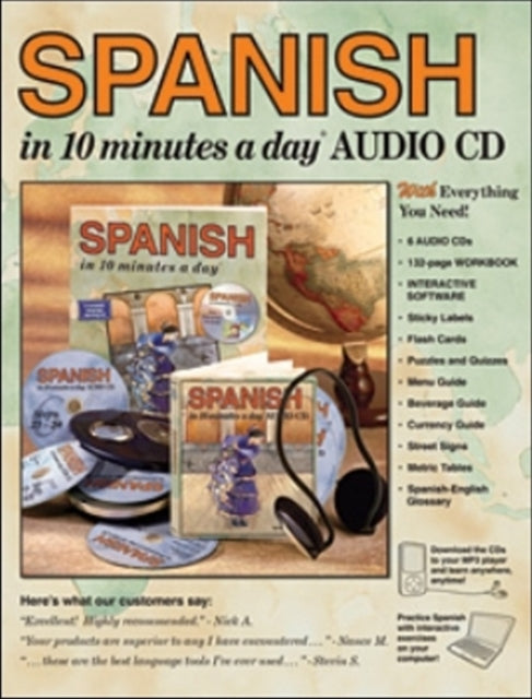 SPANISH in 10 minutes a day® BOOK + AUDIO