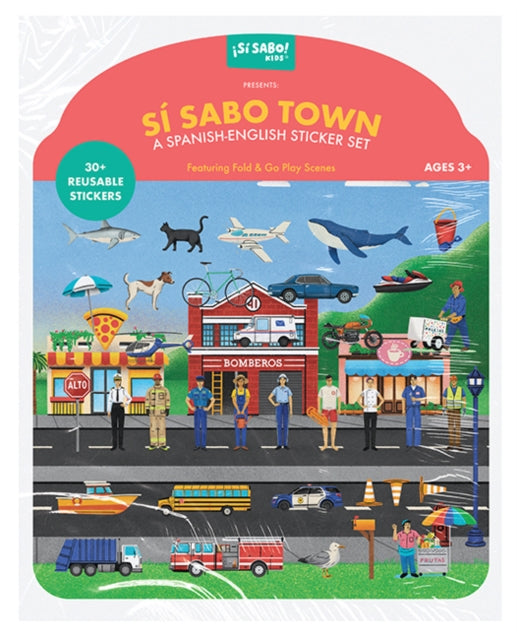 Si Sabo Town: A Bilingual Reusable Sticker Play Set