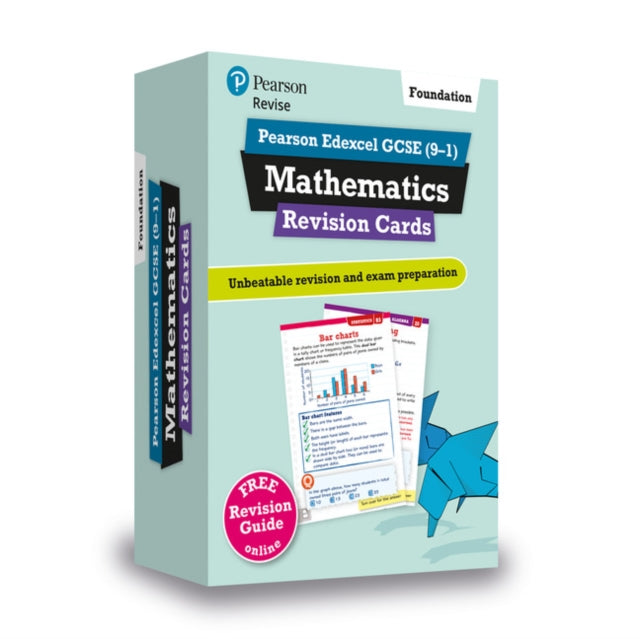 Pearson REVISE Edexcel GCSE Maths (Foundation): Revision Cards incl. online revision, quizzes and videos - for 2025 and 2026 exams