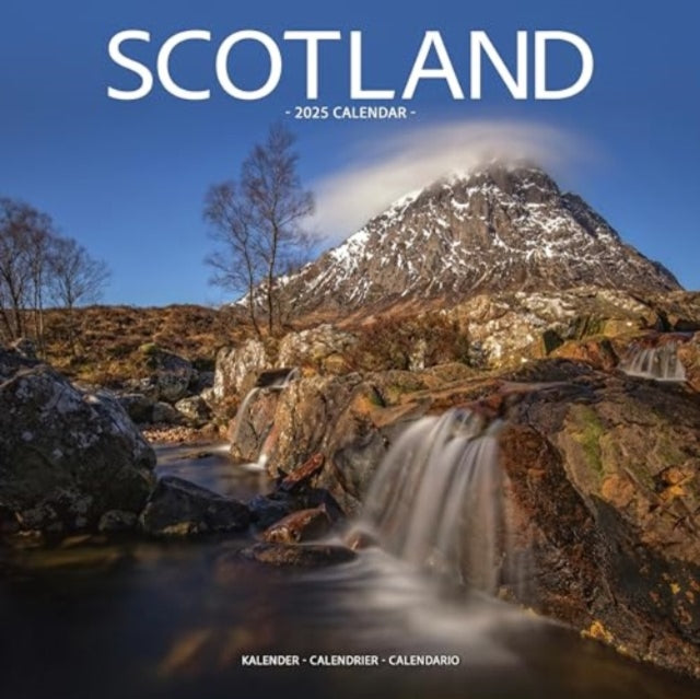 Scotland Calendar 2025  Square Travel Wall Calendar - 16 Month