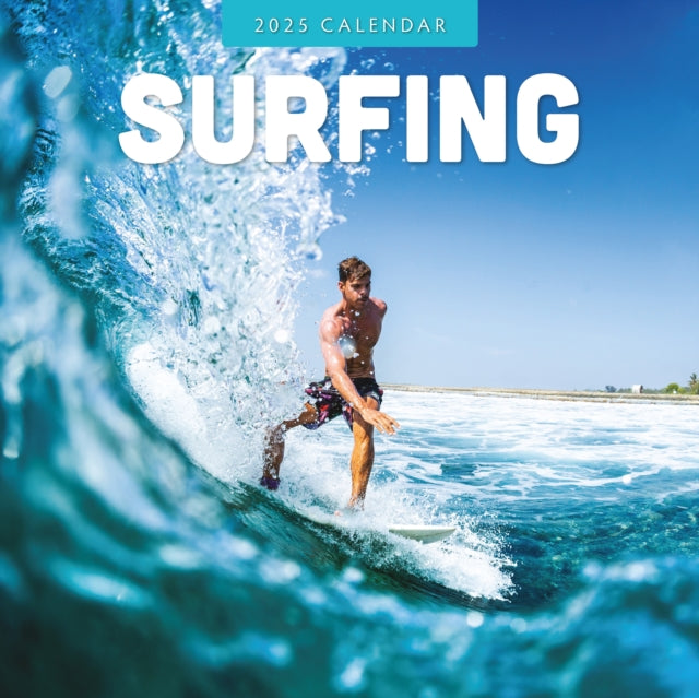 Surfing 2025 Square Wall Calendar