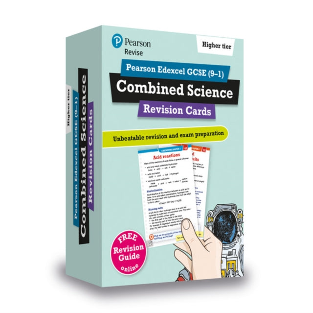 Pearson REVISE Edexcel GCSE Combined Science (Higher): Revision Cards incl. online revision and quizzes - for 2025 and 2026 exams