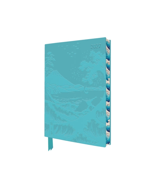 Utagawa Hiroshige: Sea at Satta 2027 Pocket Artisan Art Vegan Leather Diary – Week to View