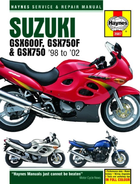 Suzuki GSX600/750F & GSX750 (98 - 03) Haynes Repair Manual