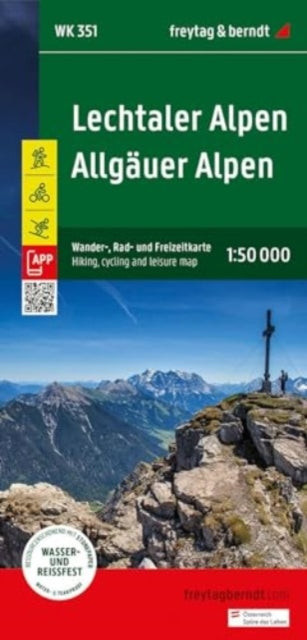 Lechtaler Alpen - Allgauer Alpen Hiking, Cycling & Leisure Map