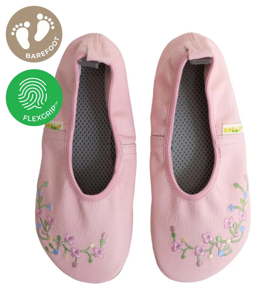 Šolski copati Rolly FLEXGRIP FLOWERS, roza, št. 34