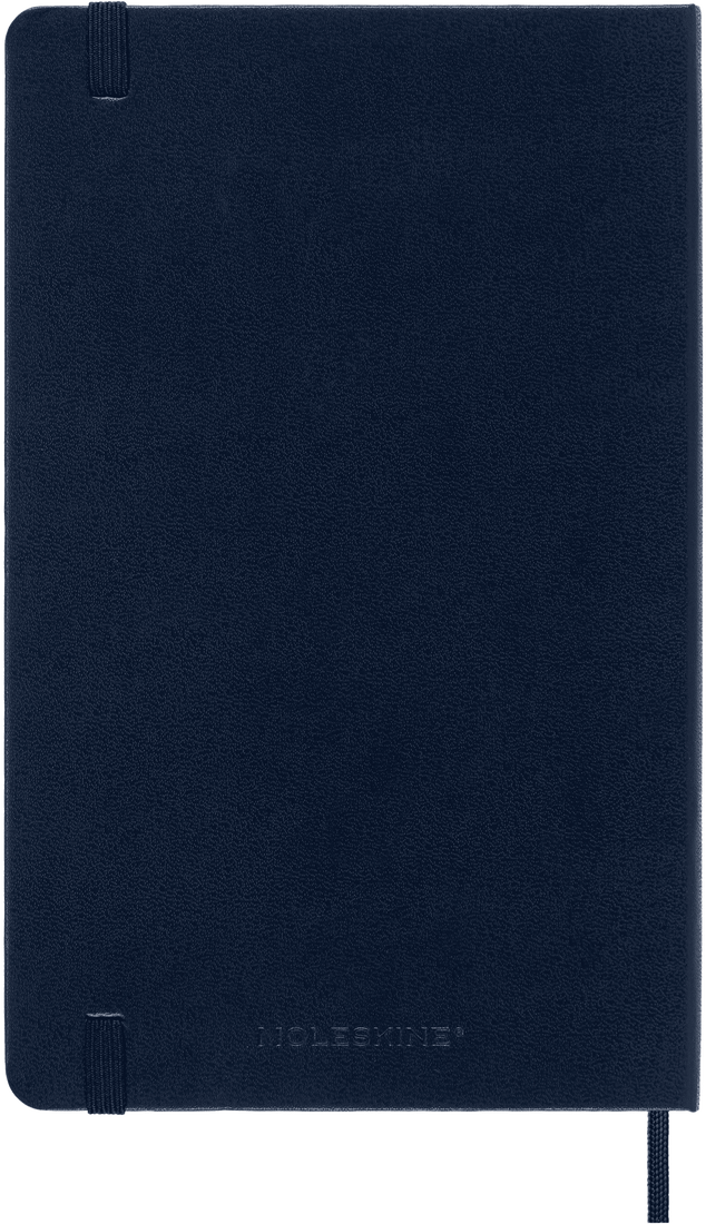 Planer Moleskine 2025, 12-mesečni, large, dnevni, trde platnice, moder