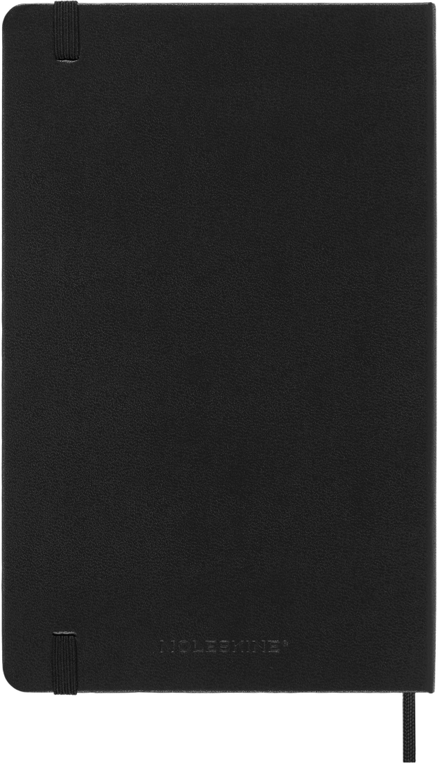 Planer Moleskine PRO 2025, 12-mesečni, large, tedenski vertikalen, trde platnice, črn