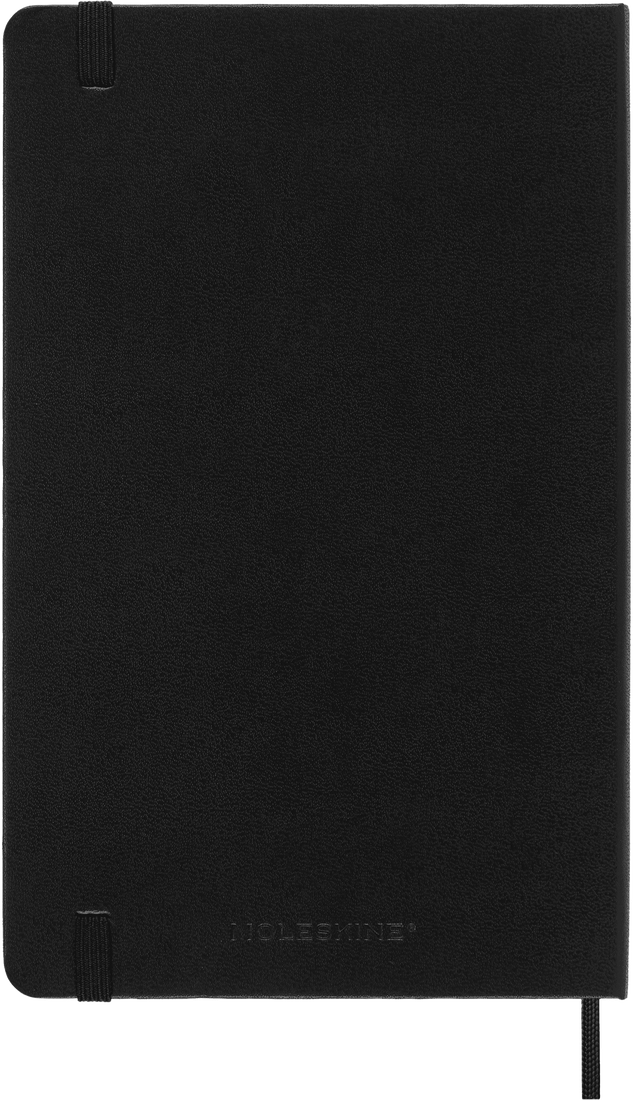 Planer Moleskine 2025, 12-mesečni, large, tedenski, trde platnice, črn