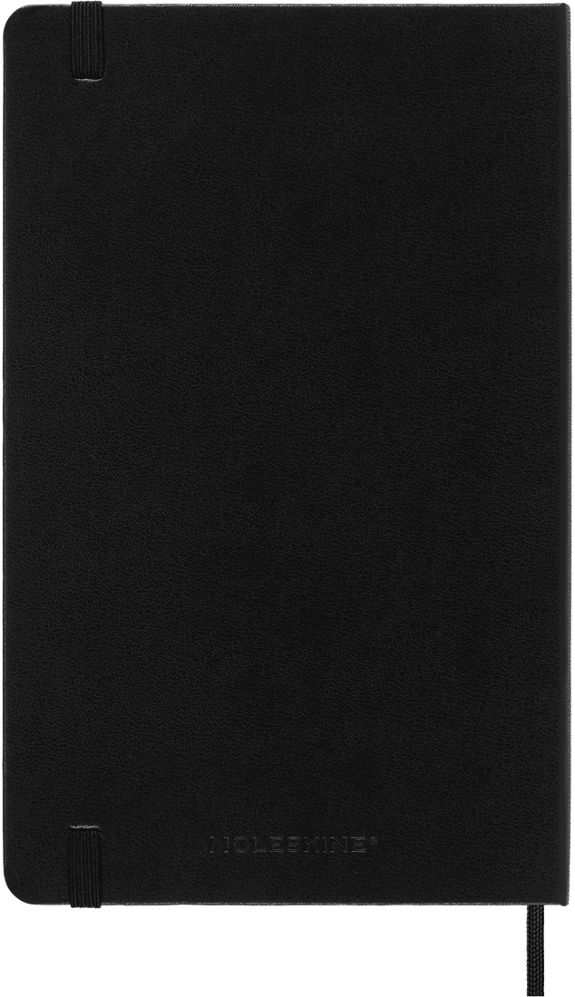 Planer Moleskine 2025, 12-mesečni, large, tedenski horizontalen, trde platnice, črn