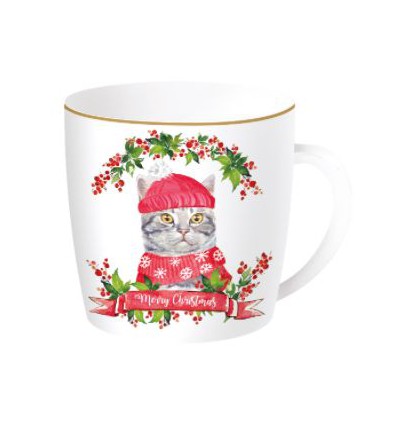 Skodelica CHRISTMAS CATS 350 ml