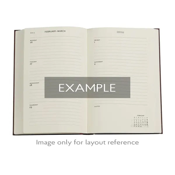 Planer Paperblanks "Kara-ori Pink" 2026, 12-mesečni, maxi, horizontalen