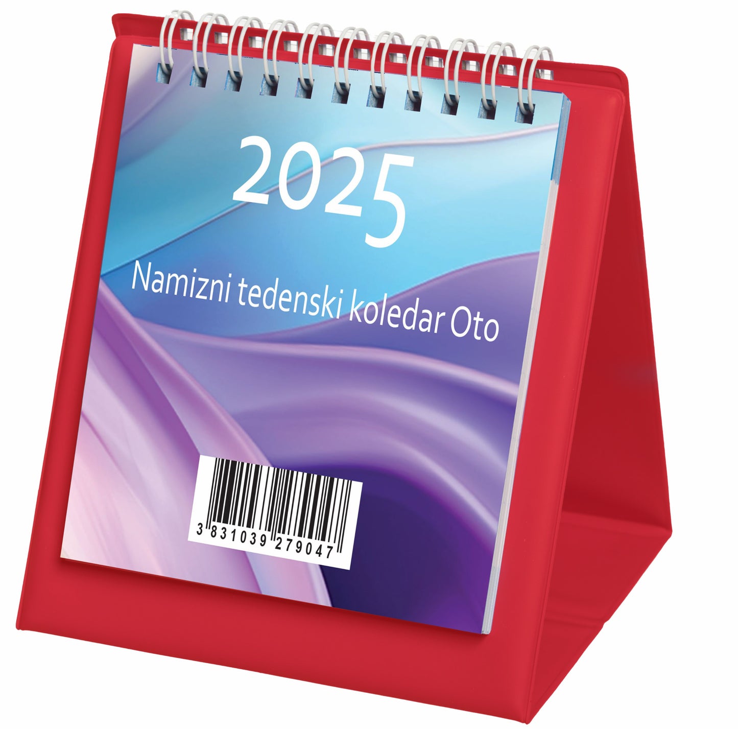 Namizni koledar 2025, rdeč, Oto