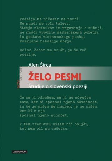 Želo pesmi: Študije o slovenski poeziji