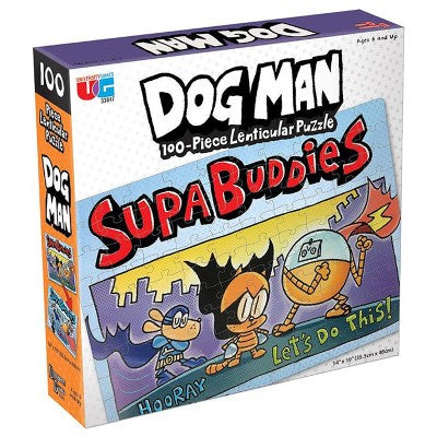 Puzzle 3D, Pasji mož Supa, 100 delni (Dog Man)