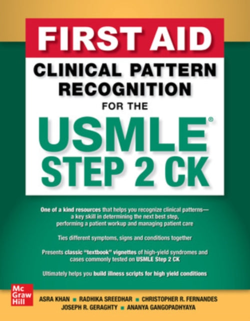 First Aid Clinical Pattern Recognition for the USMLE Step 2 CK