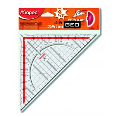 TRIKOTNIK GEO MAPED 028700 26CM Z DRŽALOM