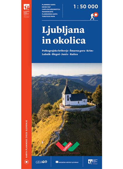 Ljubljana in okolica 1 : 50 000 (planinska karta)