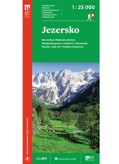 Jezersko 1 : 25.000 (planinska karta)