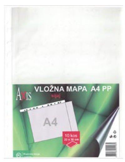 MAPA PP A4 U VL.AXIS 90MIC SIJ.22X30 10/1(904613)